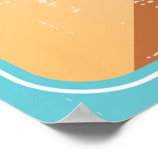 Retro-Kaffeedesign Poster (Ecke)