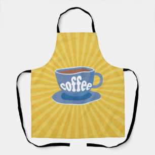 Retro-Kaffeedesign Schürze
