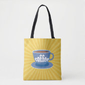 Retro-Kaffeedesign Tasche (Vorderseite)