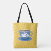 Retro-Kaffeedesign Tasche (Rückseite)