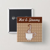 Retro-Kaffeeknopf Button (Vorne & Hinten)