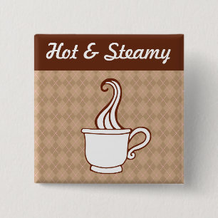 Retro-Kaffeeknopf Button