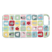 Retro-Kaffeeköpfe und -ups Case-Mate iPhone Hülle (Rückseite (Horizontal))