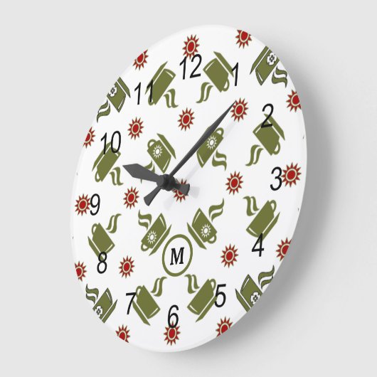 Retro-Kaffeekuppel verdrängt Uhr (Winkel)