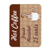 Retro-Kaffeemagnet Magnet (Vertikal)