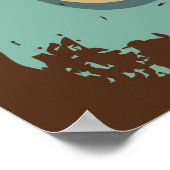 Retro-Kaffeemarkt Poster (Ecke)