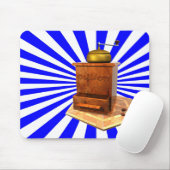 Retro-Kaffeemühle-Mauspad Mousepad (Mit Mouse)