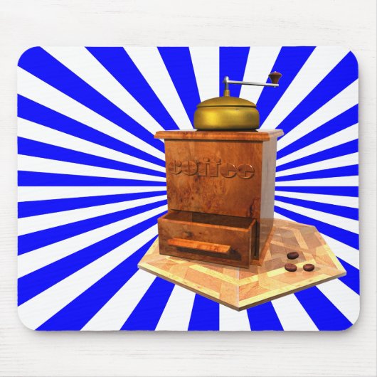 Retro-Kaffeemühle-Mauspad Mousepad (Vorne)