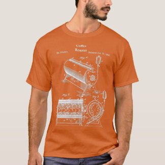 Retro-Kaffeeröster - Rösten von dunklen Kaffeebohn T-Shirt