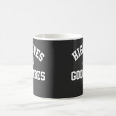 Retro-Kaffeetasse mit High Fives und Good Vibes Kaffeetasse (Mittel)