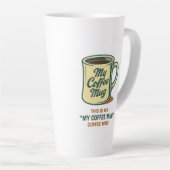 Retro-Kaffeetasse mit humorvollem Design Milchtasse (Rechte Ecke)
