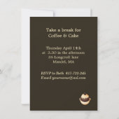 Retro-Kaffeetasse Party Einladung (Rückseite)