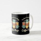Retro-Kaffeetasse-Stack Vintage-Design Kaffeetasse (VorderseiteRechts)