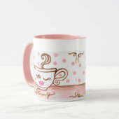 Retro-Kaffeetasse Tasse (Vorderseite Links)