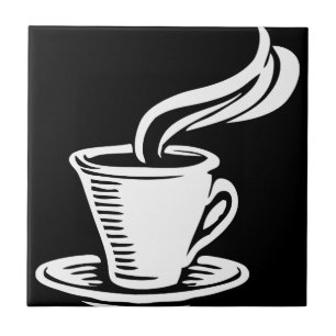 Retro Kaffeetasse u. Saucer Fliese