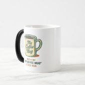 Retro-Kaffeetassen-Humordesign Verwandlungstasse (Vorderseite Links)