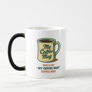 Retro-Kaffeetassen-Humordesign Verwandlungstasse