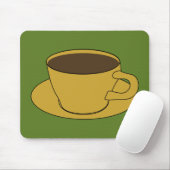Retro-Kaffeetassen-Mauspad Mousepad (Mit Mouse)