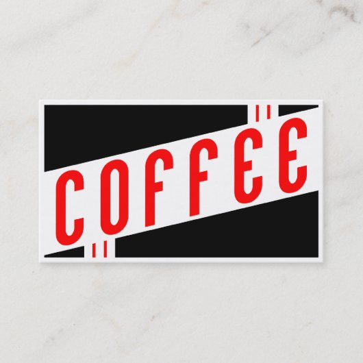 Retro-Kaffeetreuheitsprogramm Treuekarte (Vorderseite)