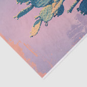 Retro-Kaktus in der Dekoupage der Wüstenkunst Seidenpapier (Ausschnitt)