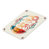 Retro Kalamazoo Bike Trail Magnet (Linke Seite)