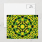 Retro Kaleidoskop Art Postkarte (Vorne/Hinten)