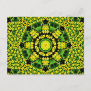 Retro Kaleidoskop Art Postkarte