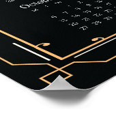 Retro-Kalender 2025 Poster (Ecke)