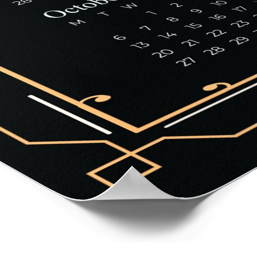 Retro-Kalender 2025 Poster (Ecke)