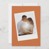 Retro-Kalender-Hochzeit Sichern des Datums Einladung (Rückseite)