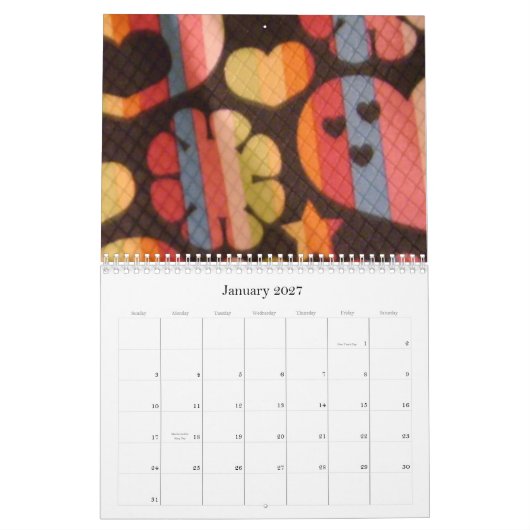 Retro-Kalender Kalender (Jan 2027)