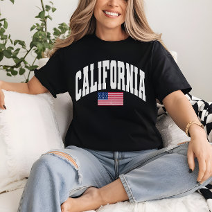 Retro Kalifornien Home State Shirt, Patriotisches  T-Shirt