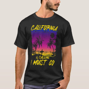 Retro Kalifornien ruft an, ich muss Beach Vacati g T-Shirt