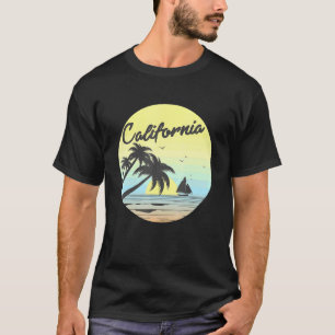 Retro Kalifornien Surf Vintage Strand Cali 70er Ve T-Shirt