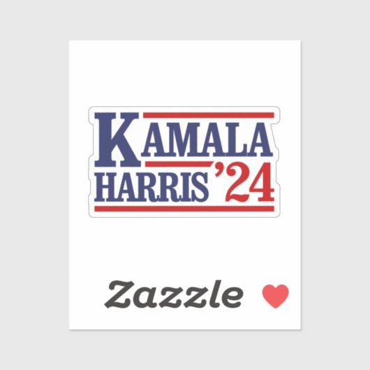 Retro Kamala Harris '24 Aufkleber (Blatt)