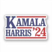Retro Kamala Harris '24 Aufkleber (Vorderseite)
