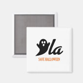 Retro Kamala Harris Halloween 2024 Comma La Ghost Magnet (Vorderseite/Rückseite)
