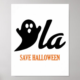 Retro Kamala Harris Halloween 2024 Comma La Ghost Poster