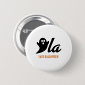 Retro Kamala Harris Halloween Comma La Ghost Pumpk Button (Vorne & Hinten)