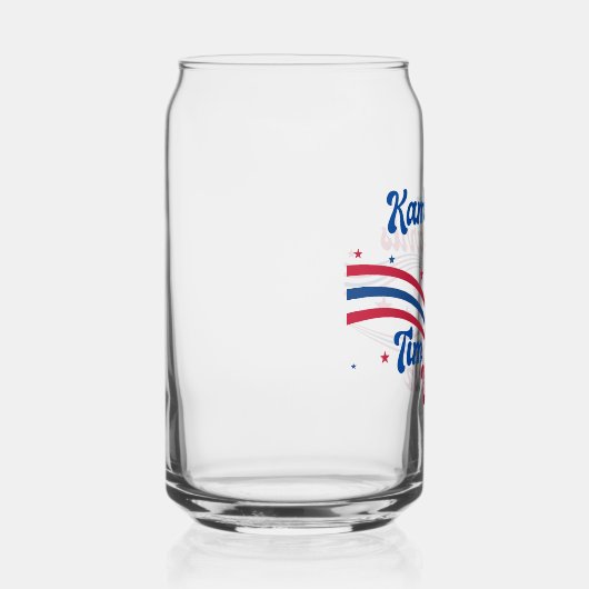 Retro Kamala Harris Tim Walz Niedliche Wahl Dosenglas (Rechts)