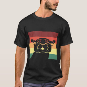 Retro-Kamel-Nachdessert-Tier I Vintage-Dromedar T-Shirt