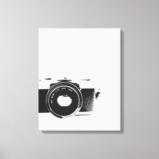 Retro-Kamera Fotograf Kunst Leinwanddruck (Vorderseite)