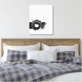 Retro-Kamera Fotograf Kunst Leinwanddruck (Insitu (Schlafzimmer))