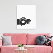 Retro-Kamera Fotograf Kunst Leinwanddruck (Insitu (Wohnzimmer))