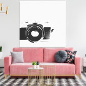Retro-Kamera Fotograf Kunst Leinwanddruck (Insitu (Wohnzimmer))