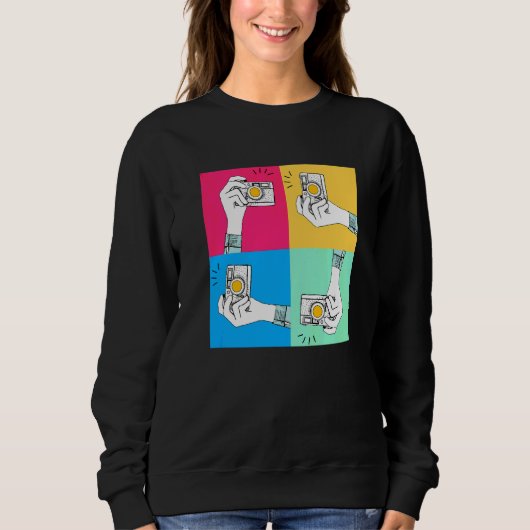 Retro-Kamera-Fotografie Foto machen Sweatshirt (Vorderseite)