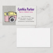 Retro-Kamera | Handgezeichnet | Content Creator Visitenkarte (Vorne/Hinten)