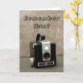 Retro-Kamera Karte (Gelbe Blume)