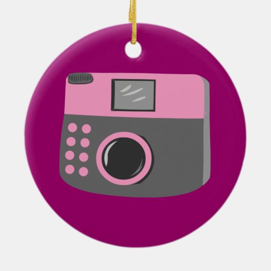 Retro-Kamera Keramik Ornament (Hinten)