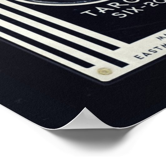 Retro-Kamera kodak brawning Ziel Poster (Ecke)